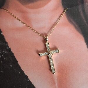 14kt Cross 0.30ct Genuine Diamonds Cross Pendant 14kt Yellow Gold